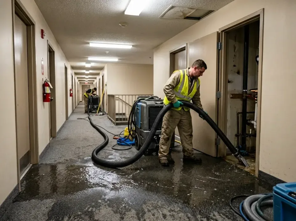 multi-unit-apartment-hallway-f-005 — frequently asked questions, Emergency Burst Pipe Water Extraction & Removal in East Wil…